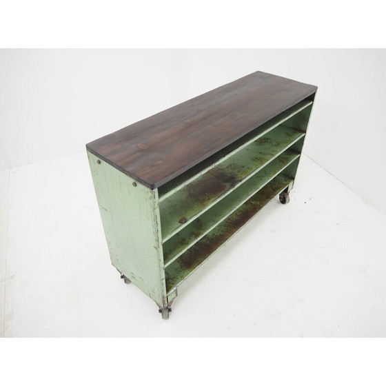 Image 1 of Vintage industriële lage planken, 1960