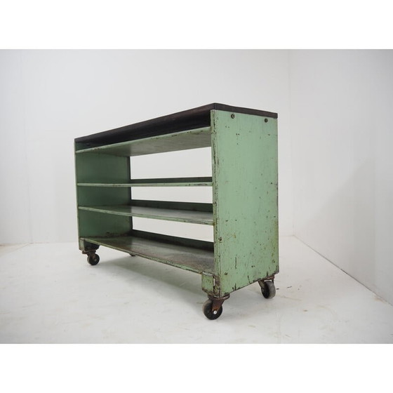 Image 1 of Vintage industriële lage planken, 1960