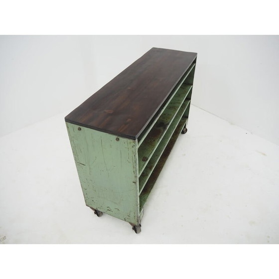 Image 1 of Vintage industriële lage planken, 1960