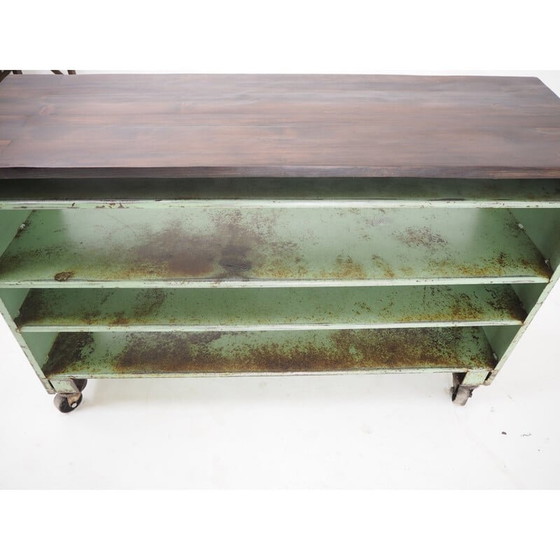 Image 1 of Vintage industriële lage planken, 1960