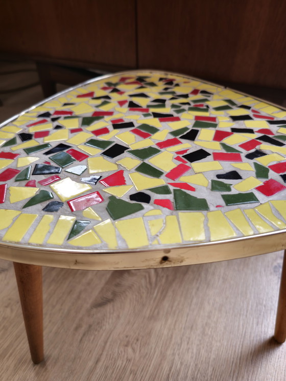 Image 1 of Vintage Mozaïek Bijzettafel 