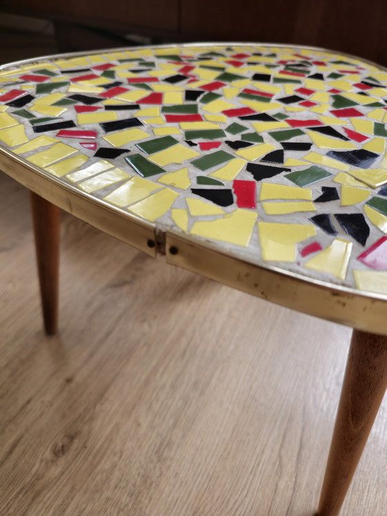 Image 1 of Vintage Mozaïek Bijzettafel 