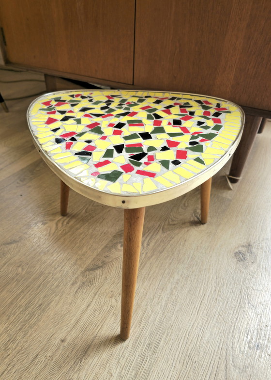 Image 1 of Vintage Mozaïek Bijzettafel 