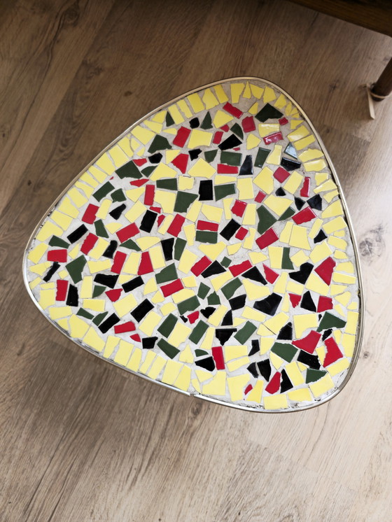 Image 1 of Vintage Mozaïek Bijzettafel 