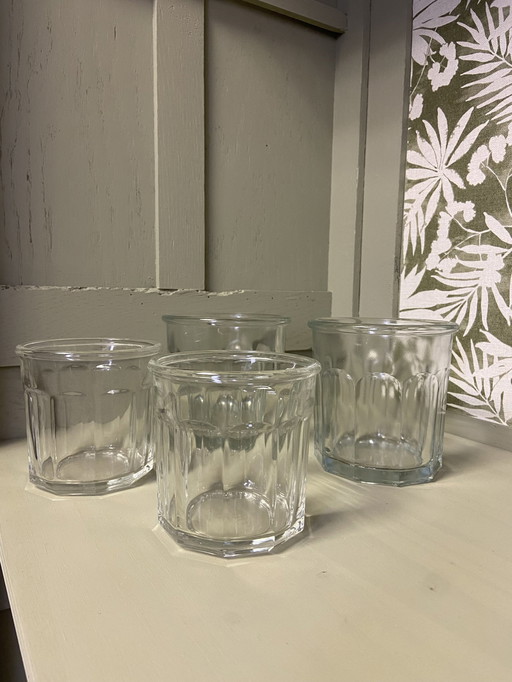 Set van 4 vintage jampotten