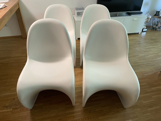 Image 1 of 4x Vitra Panton-stoel