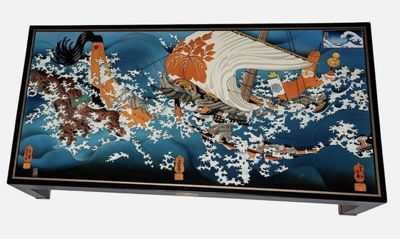 Image 1 of Hokusai, Unieke Glow In The Dark-koffietafel (1985)