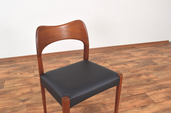 Image 1 of Mid Century Teakhouten Eetkamerstoelen Door Arne Hovmand-Olsen Voor Mogens Kold, 1960S, Set Van 4