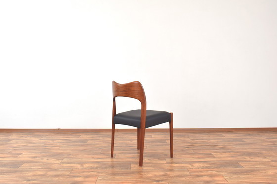 Image 1 of Mid Century Teakhouten Eetkamerstoelen Door Arne Hovmand-Olsen Voor Mogens Kold, 1960S, Set Van 4