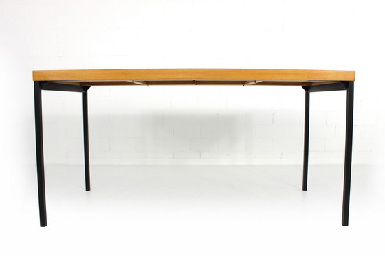 Image 1 of Dieter Waekerlin voor Behr, Mid-Century Teak Uitschuifbare Eettafel / Bureau, Duitsland jaren 50