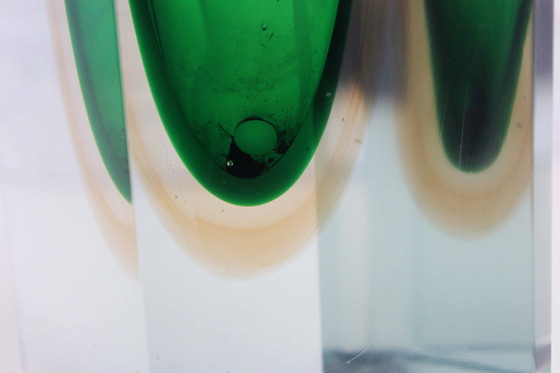 Image 1 of Sommerso vaas in Murano glas 1970