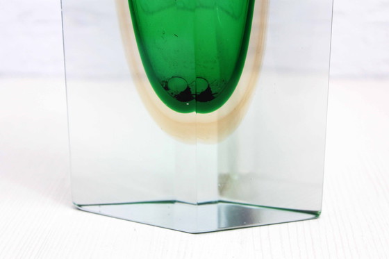 Image 1 of Sommerso vaas in Murano glas 1970