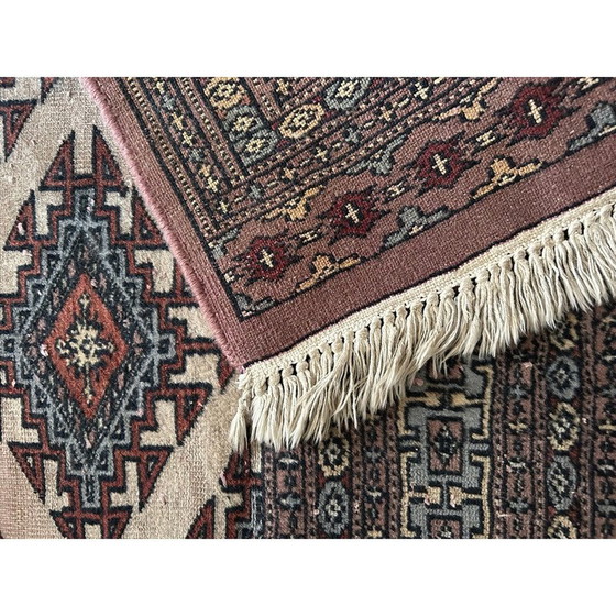 Image 1 of Vintage handgeknoopt wollen tapijt, Pakistan 1970