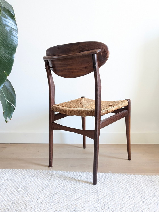 Image 1 of 4X Vintage Pitriet Teak Eetkamerstoelen