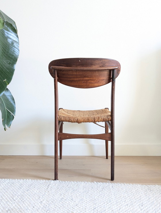 Image 1 of 4X Vintage Pitriet Teak Eetkamerstoelen