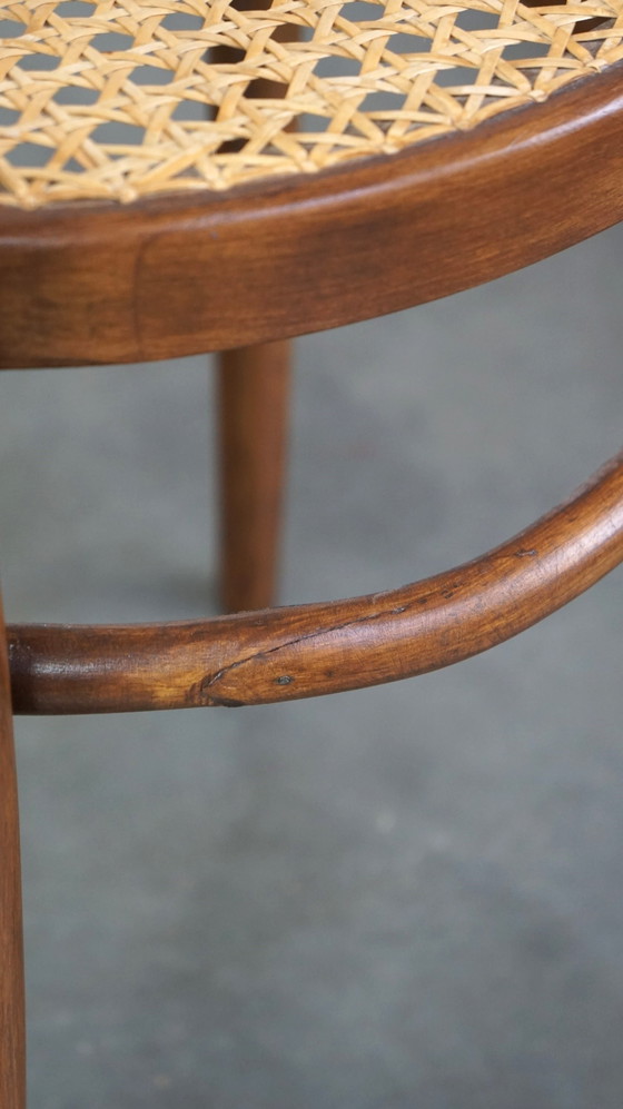 Image 1 of 2 x Vintage lichtbruine bentwood Thonet design bistro stoel