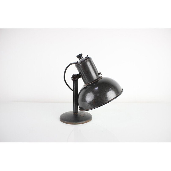 Image 1 of Vintage verstelbare metalen tafellamp, Tsjecho-Slowakije 1950