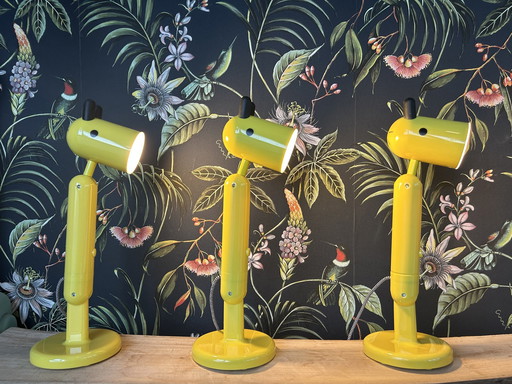 3X Ikea Krux Lamp - Geel 