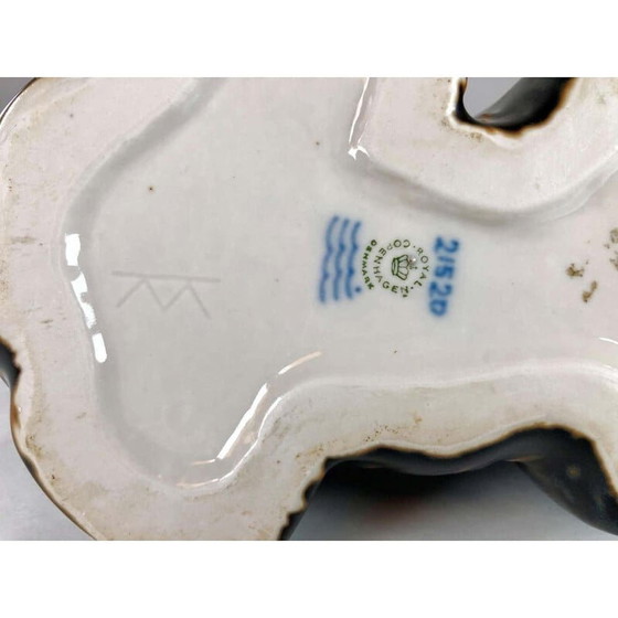 Image 1 of Mid-eeuws Deens knuffelbeer beeldje van Kyhn voor Royal Copenhagen, jaren 1950