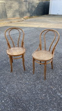 2x antieke stoelen (Thonet-like nr. 14 - Hoffmann)