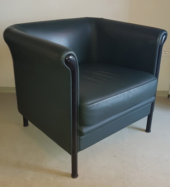 Image 1 of Groene vintage clubfauteuil van Antonio Citterio voor Moroso
