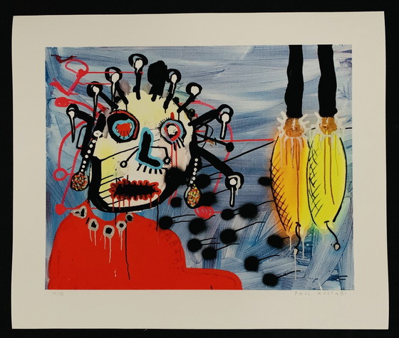 Image 1 of Paul Indrek Kostabi: "Grazing, 2013, Gesigneerd, 45/75”.