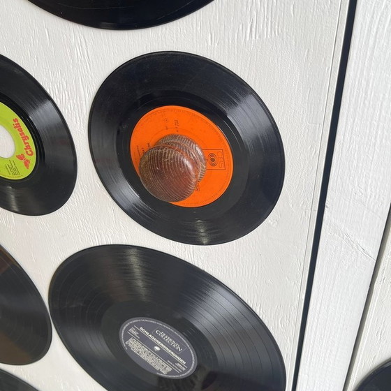 Image 1 of Handmade Sloophout & Vinyl Platen Kast Opbergkast Lp`S