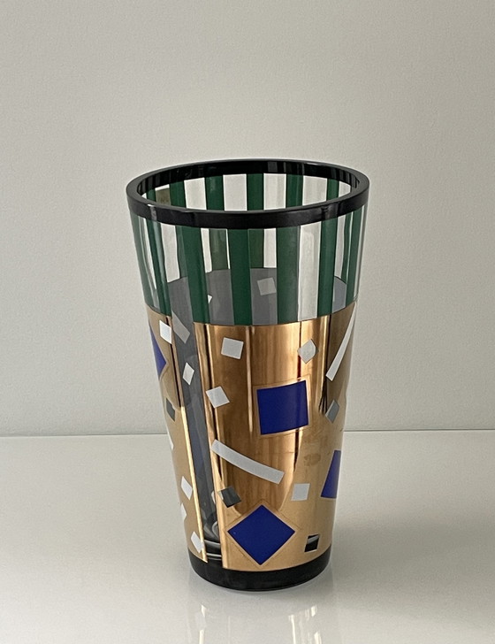 Image 1 of Saqqarah Vase By Nanae Umeda Egizia Production By Sottsass Associati 1995  