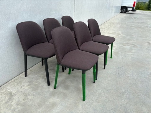 6 X Vitra Softshell Side Chairs