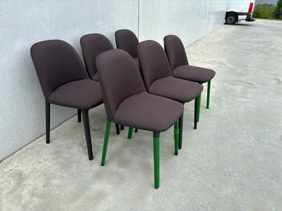 Image 1 of 6 X Vitra Softshell Side Chairs