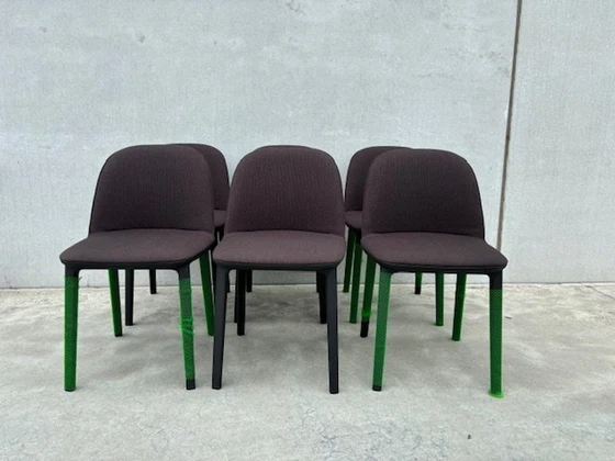 Image 1 of 6 X Vitra Softshell Side Chairs