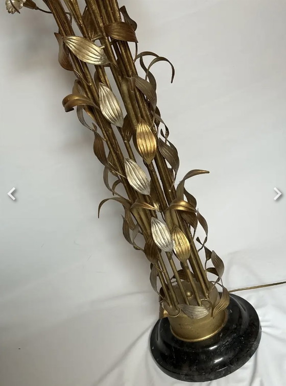 Image 1 of Vloerlamp L’originale SRL Italia Murano kelken vergeuld