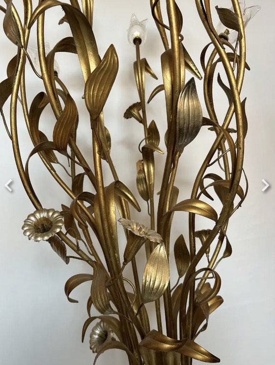 Image 1 of Vloerlamp L’originale SRL Italia Murano kelken vergeuld