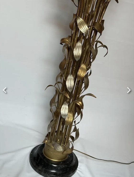 Image 1 of Vloerlamp L’originale SRL Italia Murano kelken vergeuld