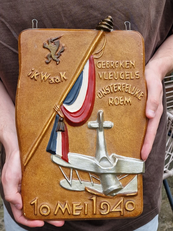 Image 1 of Plaquette Ter Ere Van De Militaire Luchtvaart