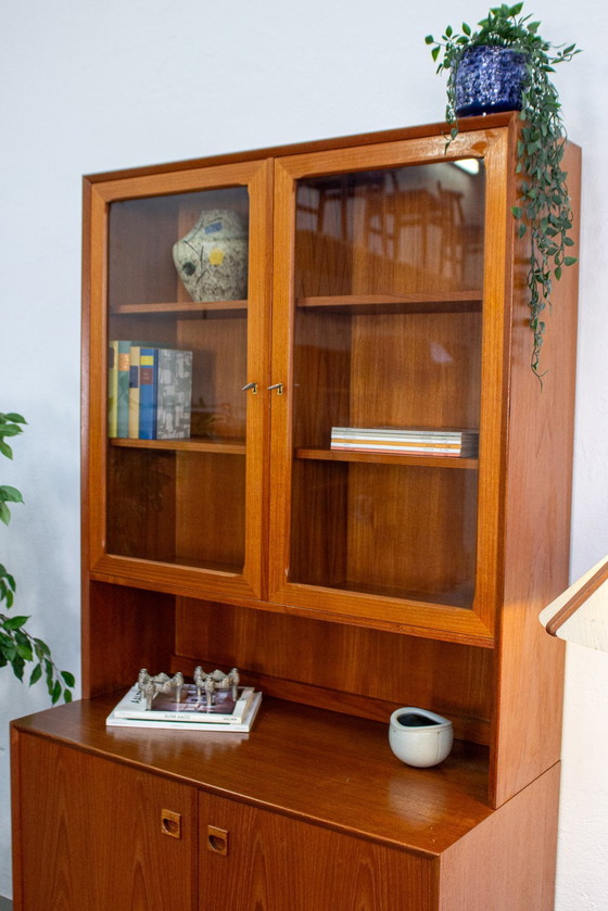 Image 1 of Erik Brouer vitrinekast highboard teak vintage