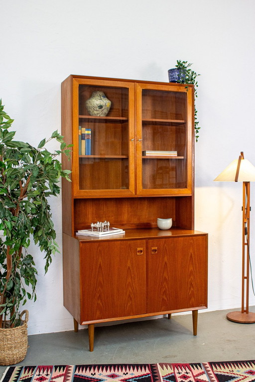 Erik Brouer vitrinekast highboard teak vintage