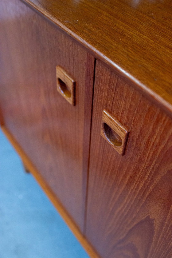 Image 1 of Erik Brouer vitrinekast highboard teak vintage