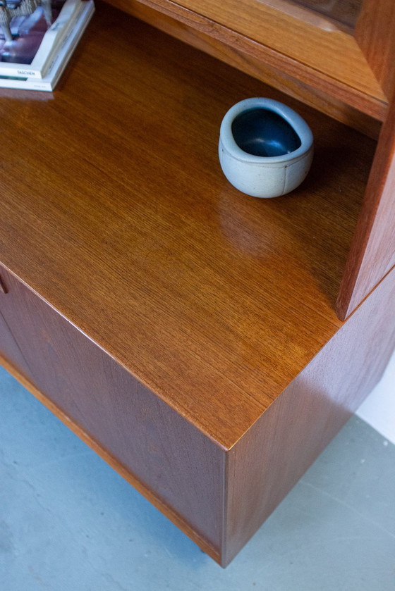 Image 1 of Erik Brouer vitrinekast highboard teak vintage