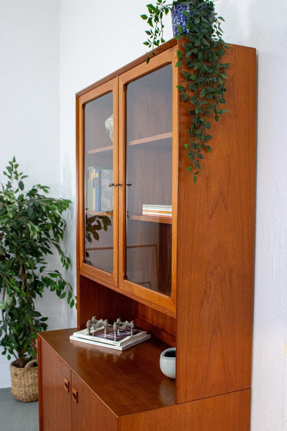 Image 1 of Erik Brouer vitrinekast highboard teak vintage