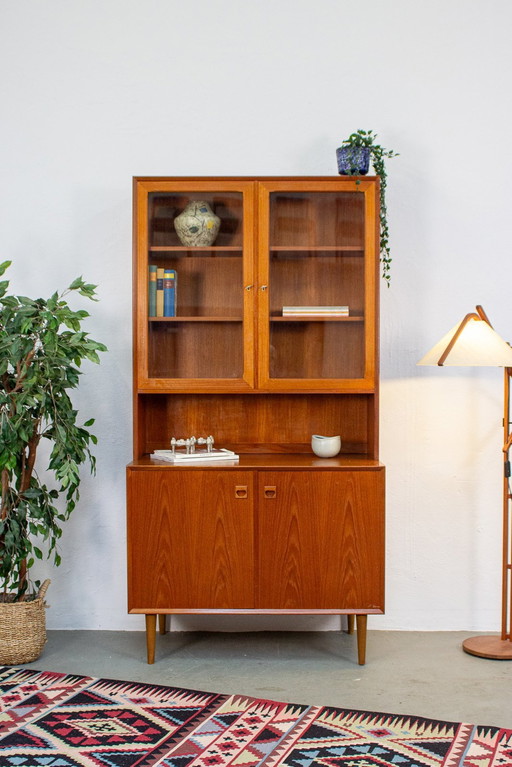 Erik Brouer vitrinekast highboard teak vintage