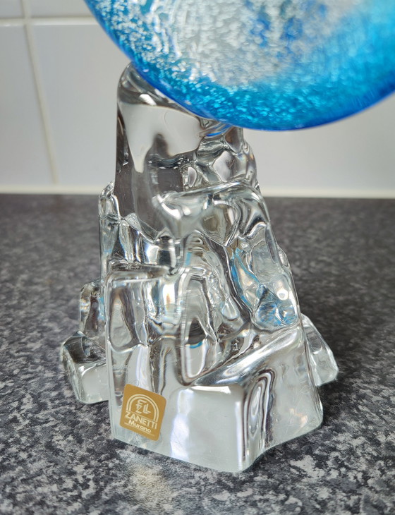 Image 1 of Murano Glas Sculptuur Oscar Zanetti Dolfijn