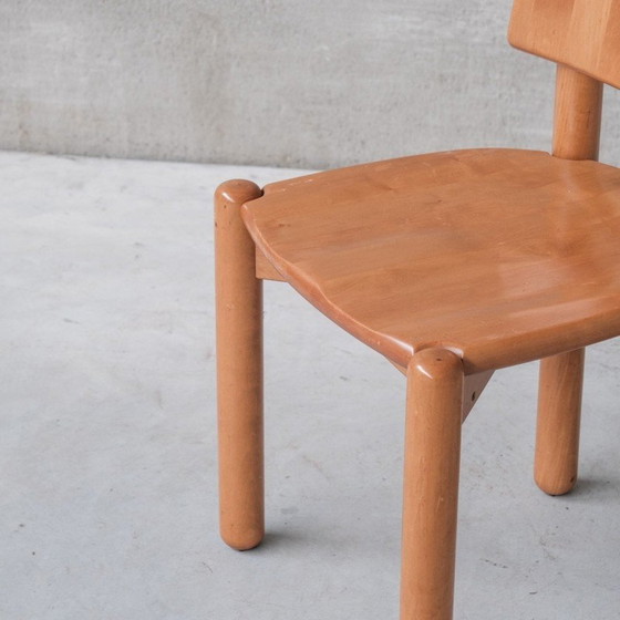 Image 1 of Set van 8 vintage grenen stoelen van Rainer Daumiller, Zweden 1970