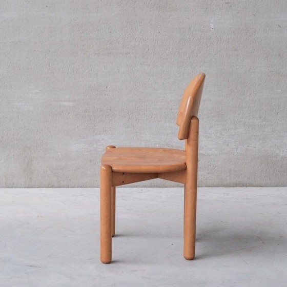 Image 1 of Set van 8 vintage grenen stoelen van Rainer Daumiller, Zweden 1970