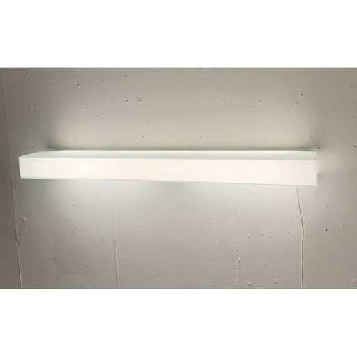 Vintage glazen verlichte hangconsole van Nanda Vigo, Italië