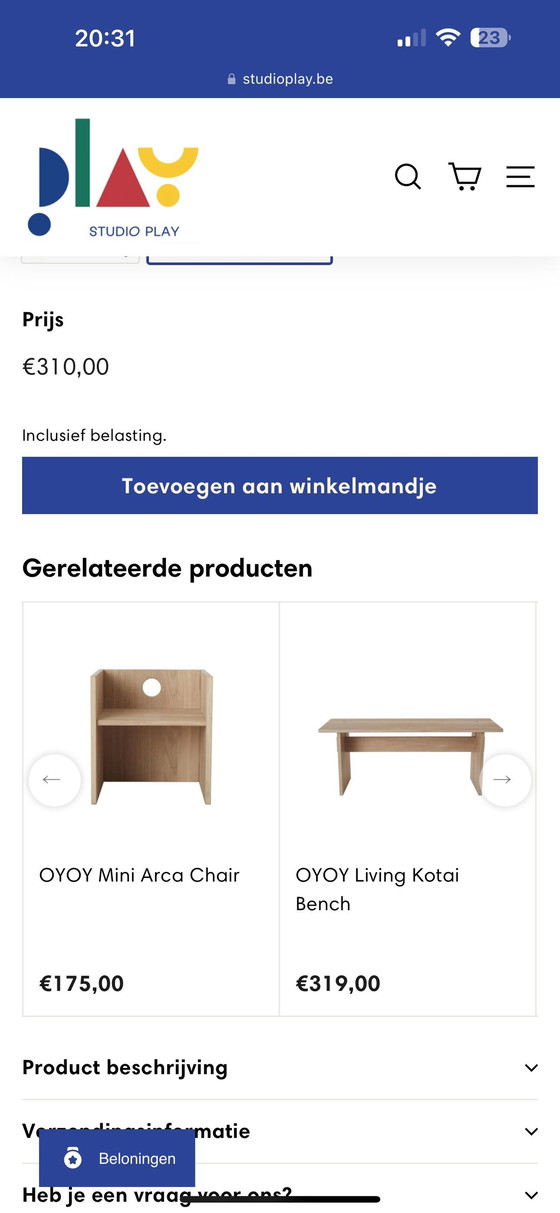 Image 1 of Kinder Tafel Set Van Oyoy 