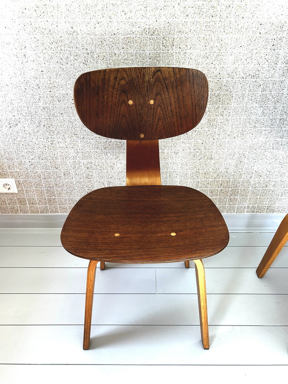 Image 1 of 4x Pastoe Eetkamerstoelen Sb02 door Cees Braakman