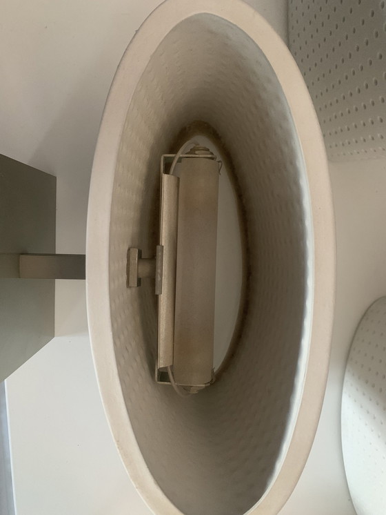 Image 1 of Fontana Arte, Type Zoe, Porseleinen Wandlampen Op Metalen Voet.