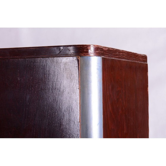 Image 1 of Vintage walnoten Bauhaus kast van Vichr a Spol, 1930-1939