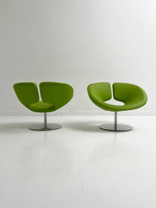 2 Artifort Little Apollo fauteuil op schijfvoet